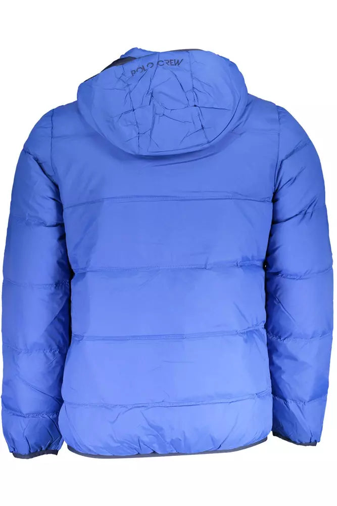 Chaqueta azul Elite con capucha desmontable