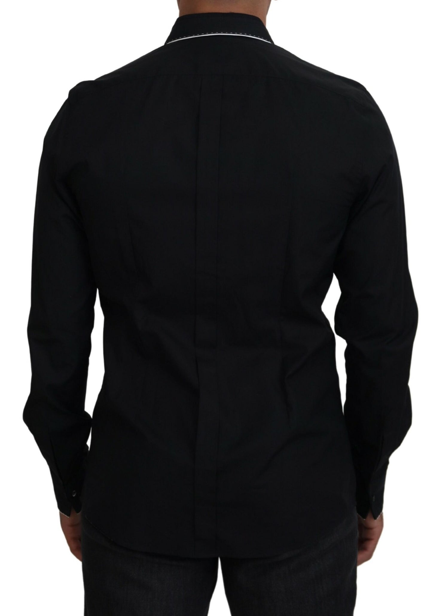 Camisa de vestir elegante de esmoquin de corte entallado
