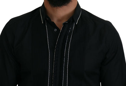 Camisa de vestir elegante de esmoquin de corte entallado