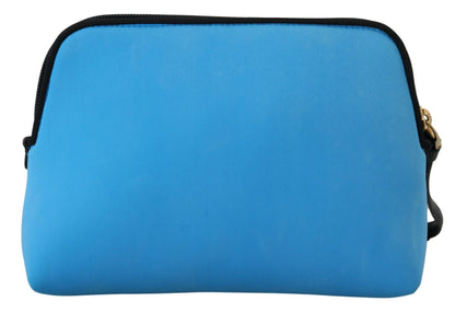 Elegante bolso de poliamida azul