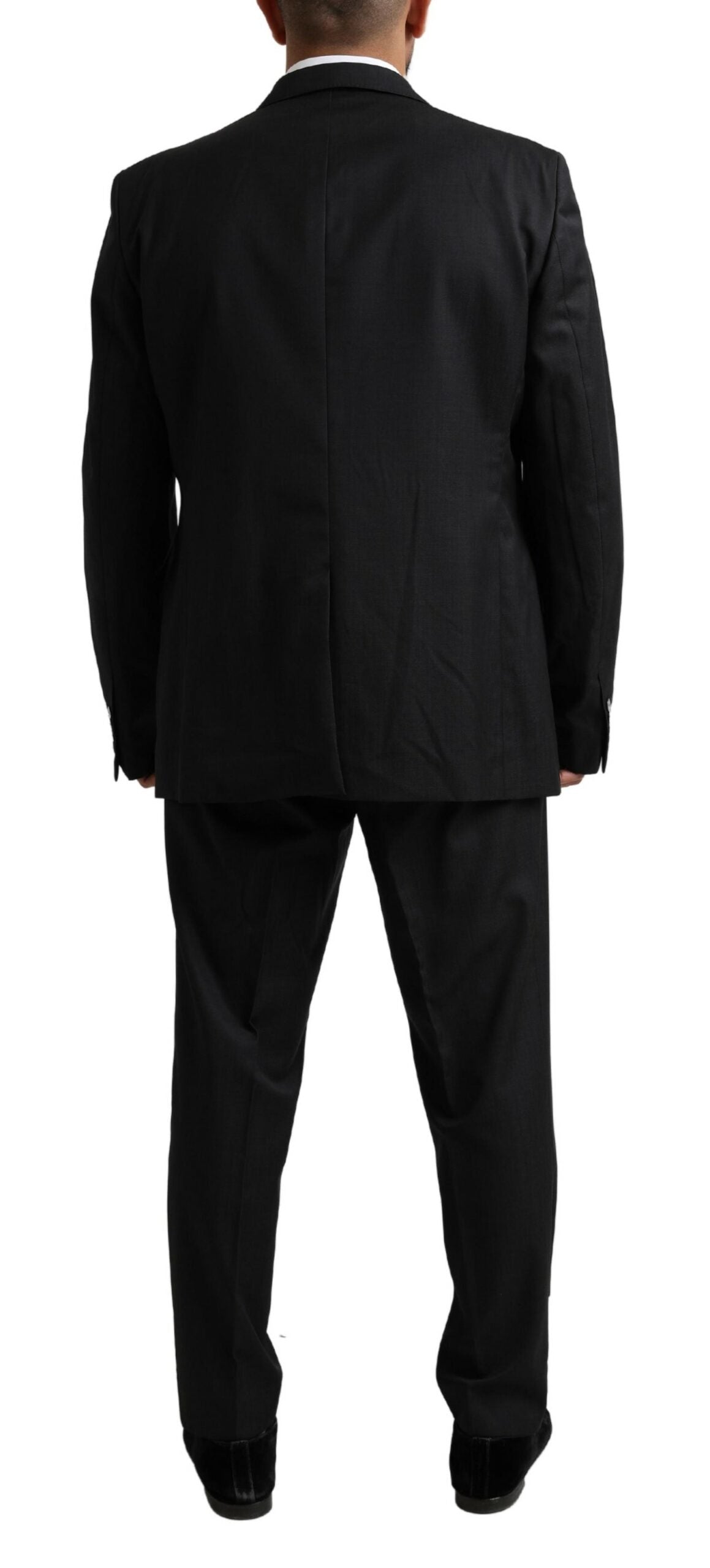Elegante traje Martini de lana virgen negra