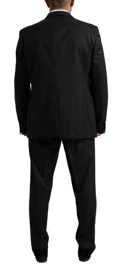 Elegante traje Martini de lana virgen negra