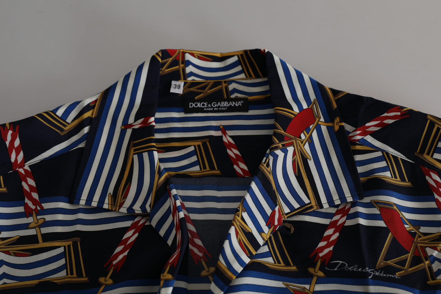 Camisa casual elegante de seda multicolor