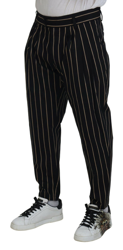 Pantalones chinos elegantes de rayas cónicas