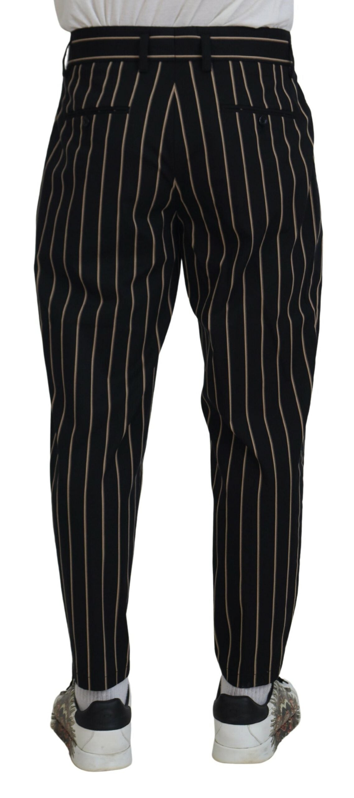 Pantalones chinos elegantes de rayas cónicas
