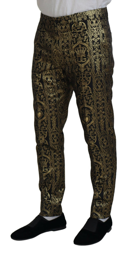 Elegantes pantalones de noche de jacquard