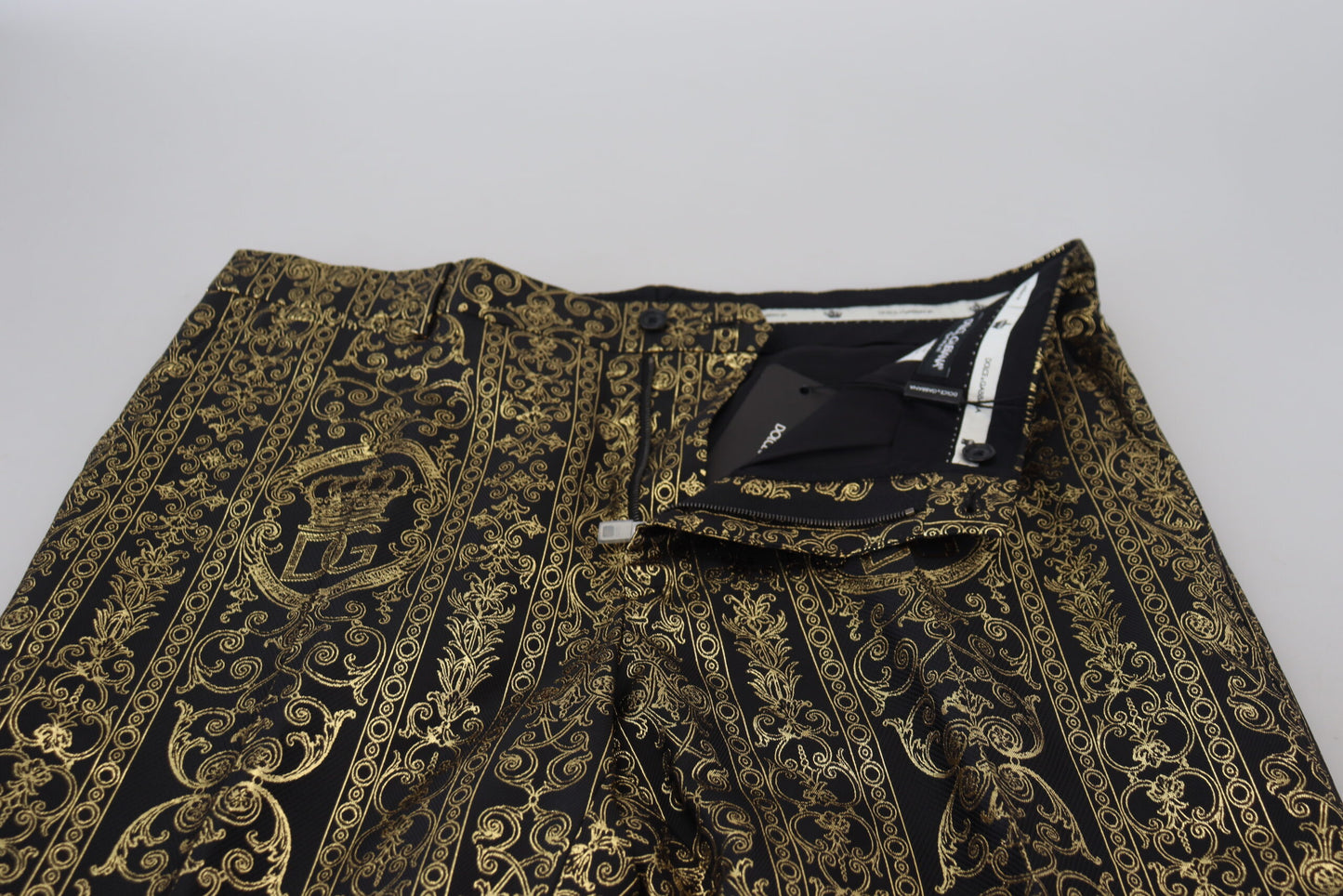 Elegantes pantalones de noche de jacquard