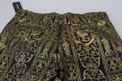 Elegantes pantalones de noche de jacquard