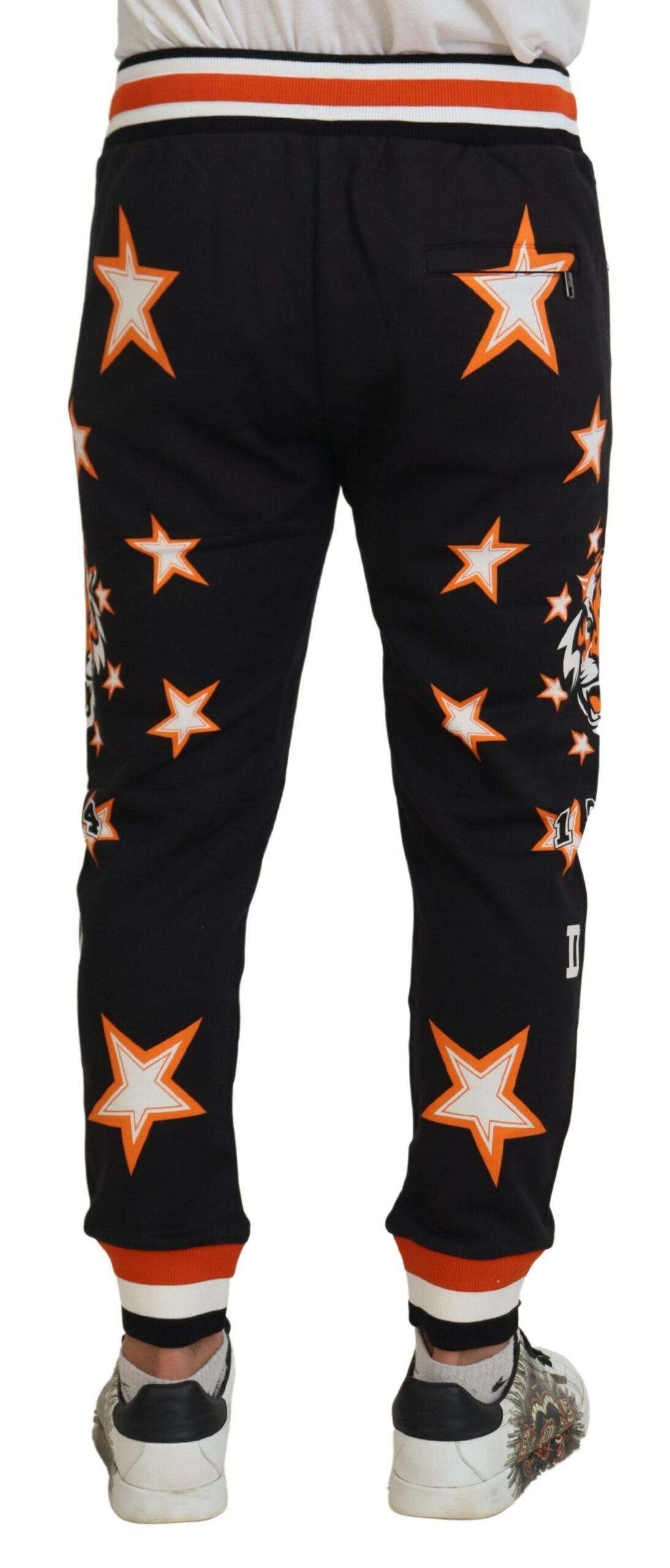 Pantalones deportivos casuales elegantes con estrellas negras