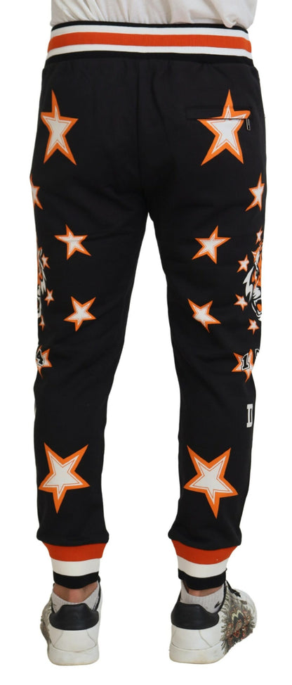 Pantalones deportivos casuales elegantes con estrellas negras