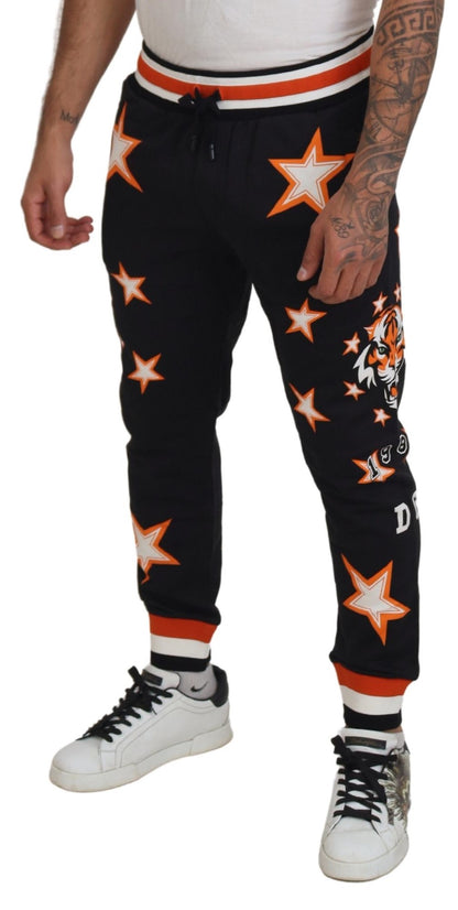 Pantalones deportivos casuales elegantes con estrellas negras