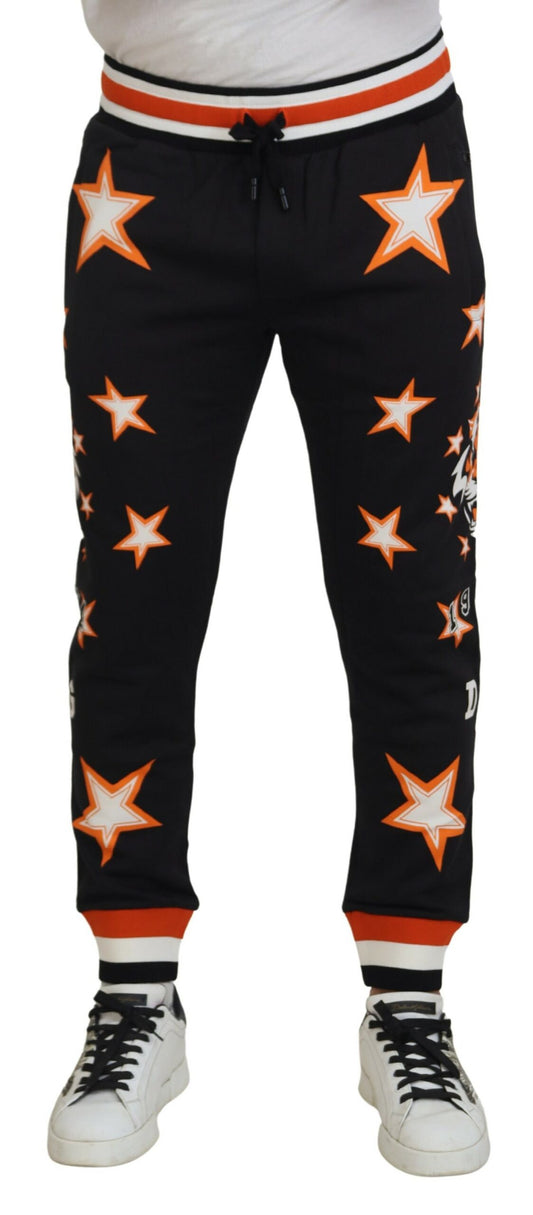 Pantalones deportivos casuales elegantes con estrellas negras