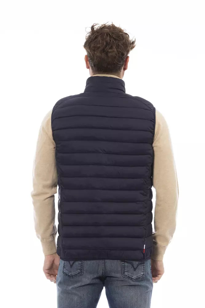 Chaleco de poliamida azul para hombre