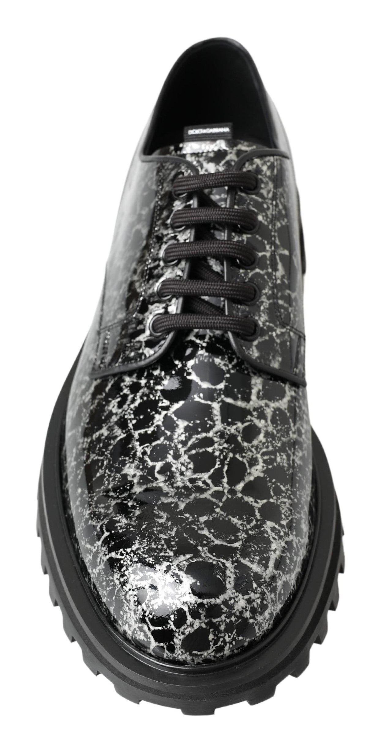 Sofisticados zapatos Derby de dos tonos