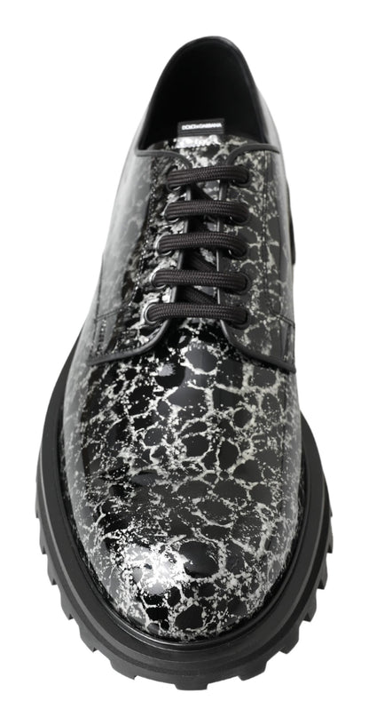 Sofisticados zapatos Derby de dos tonos