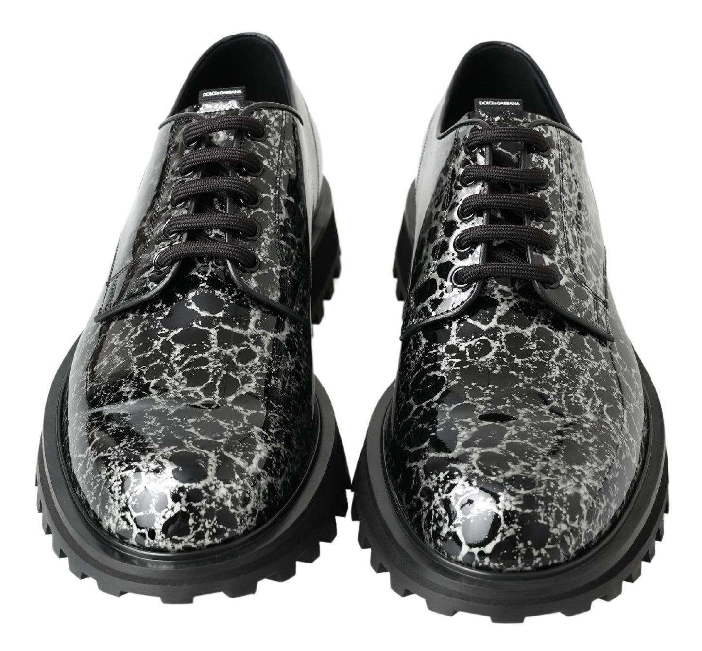 Sofisticados zapatos Derby de dos tonos