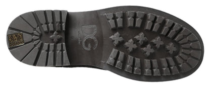Elegantes botines Chelsea negros descoloridos