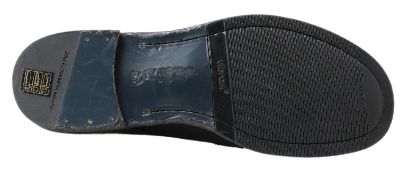 Botas de cuero negras con cordones Equisite
