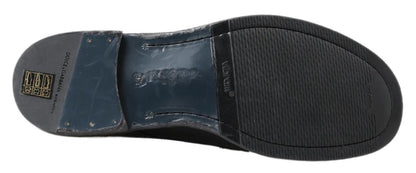Botas de cuero negras con cordones Equisite