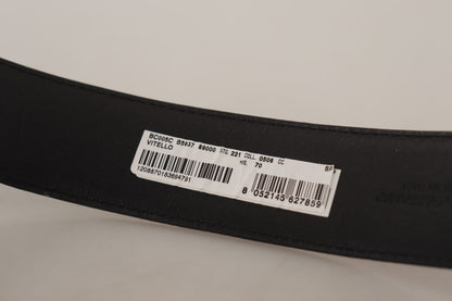 Cinturón elegante de cuero negro