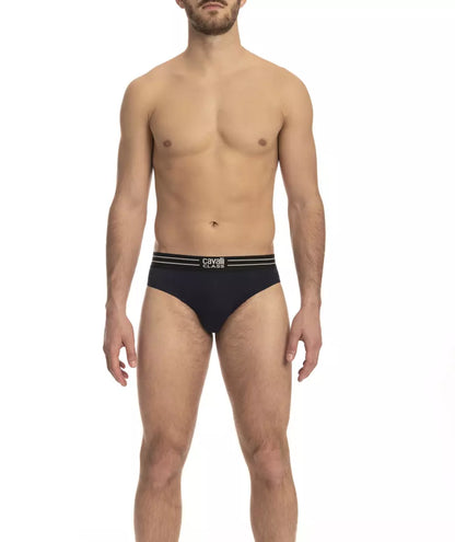 Pack de ropa interior de algodón azul para hombre