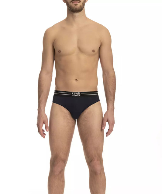 Pack de ropa interior de algodón azul para hombre