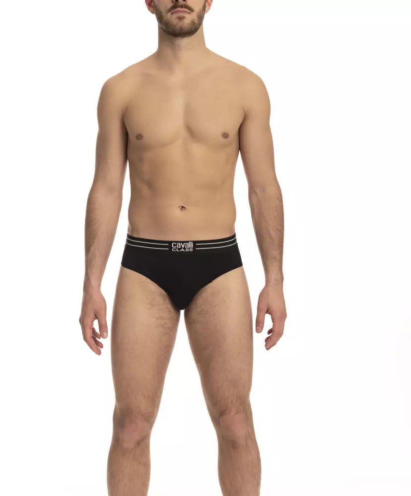 Pack de ropa interior de algodón negro para hombre