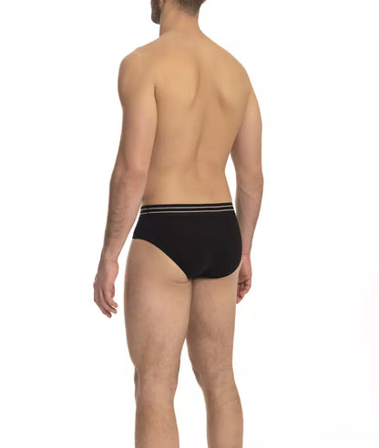 Pack de ropa interior de algodón negro para hombre