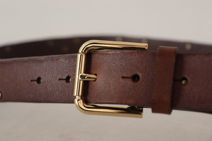 Cinturón de cuero elegante con hebilla de metal