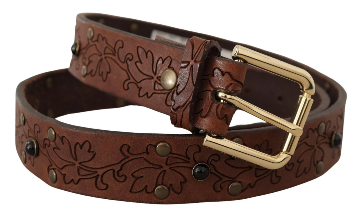 Cinturón de cuero elegante con hebilla de metal