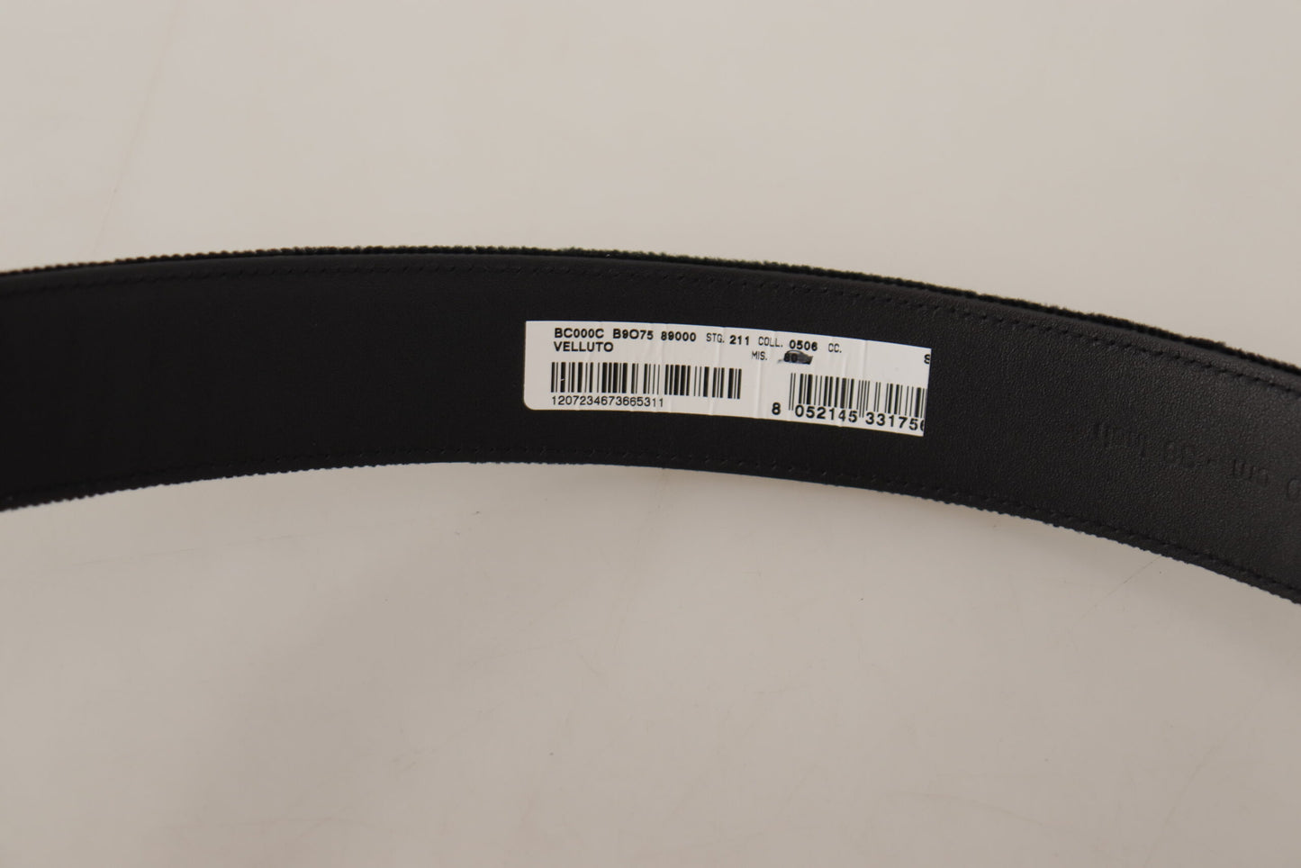 Cinturón de piel de terciopelo sofisticado