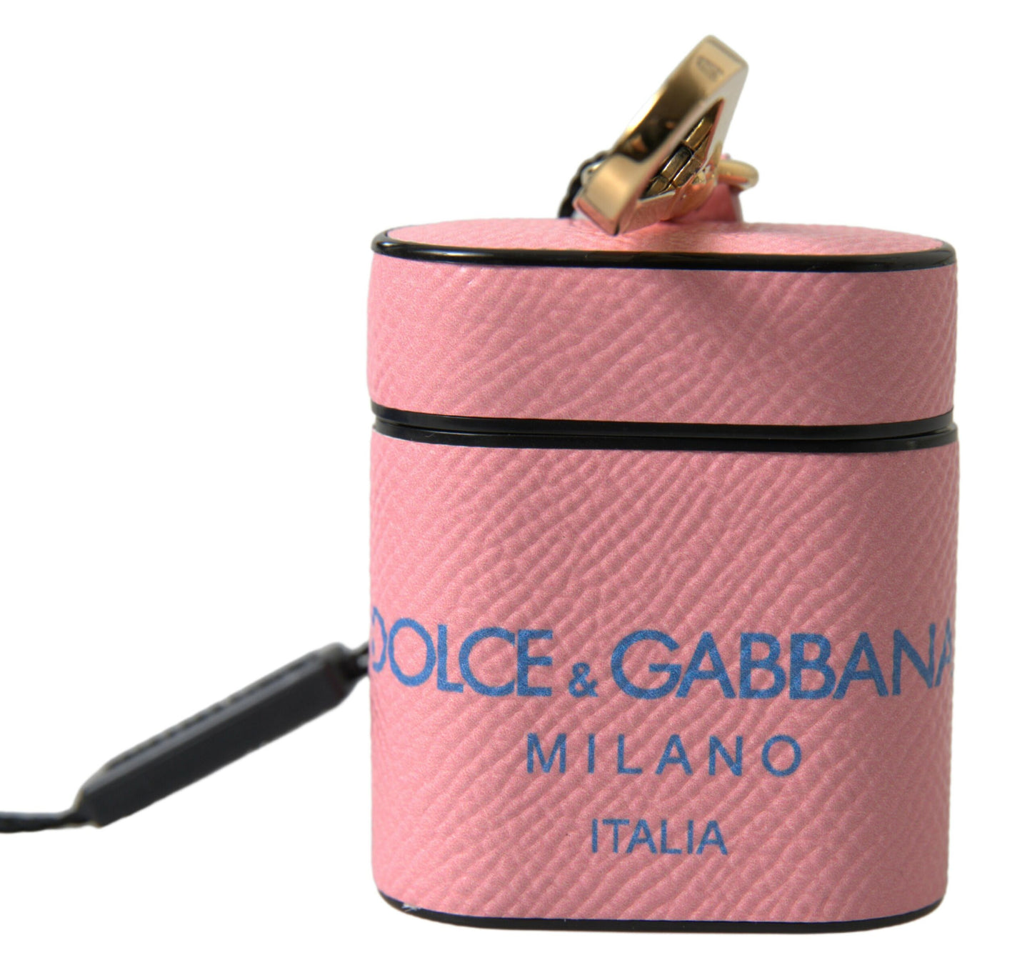 Estuche elegante de piel de becerro para AirPods en rosa