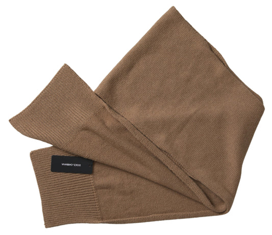 Elegante bufanda marrón camel para mujer