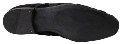 Exquisitos mocasines vintage negros para hombre