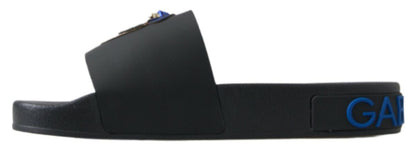 Sandalias elegantes de cuero negro