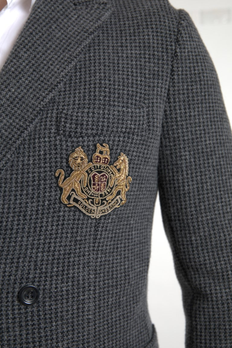 Elegante blazer de cachemira de corte entallado