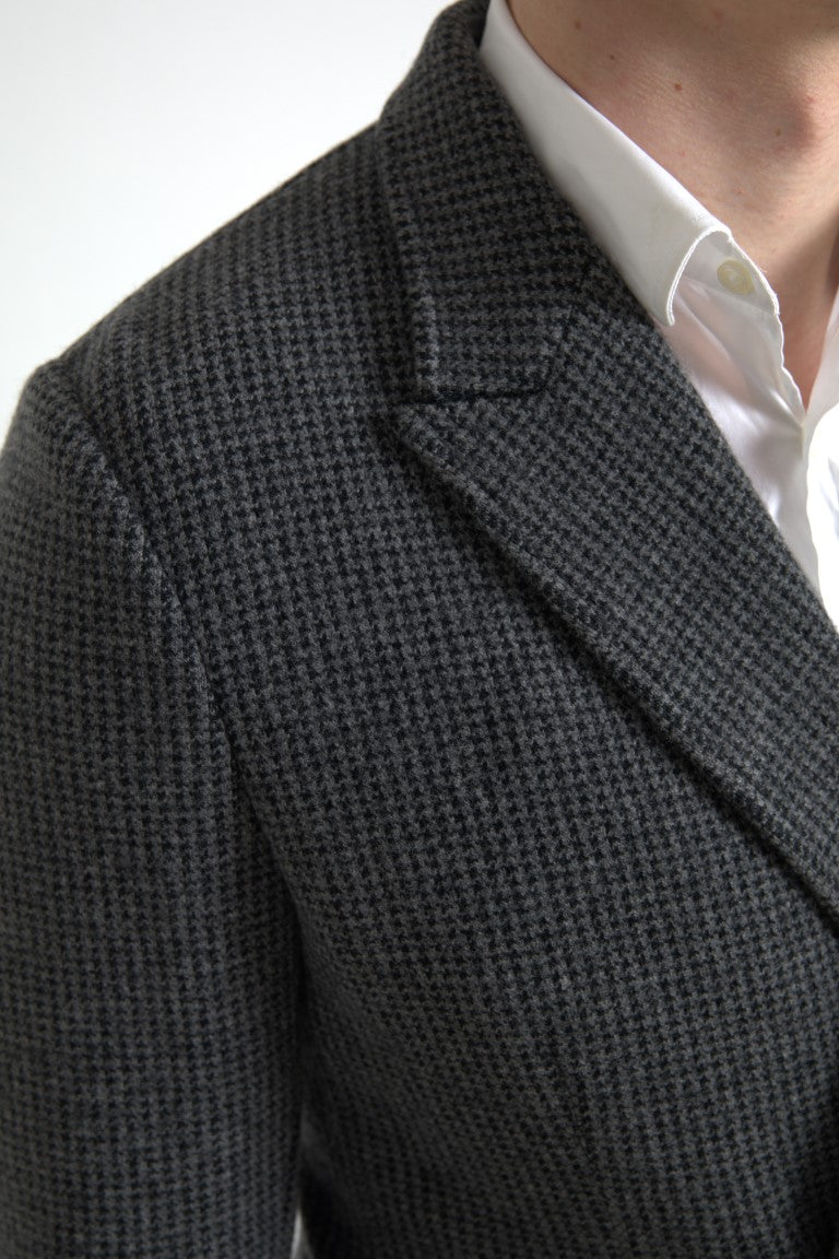 Elegante blazer de cachemira de corte entallado