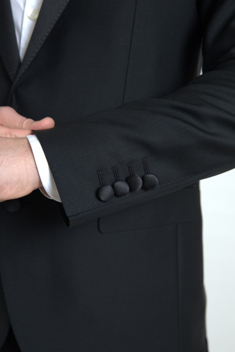 Exquisito blazer de mezcla de lana de corte entallado