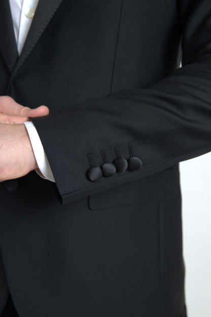 Exquisito blazer de mezcla de lana de corte entallado