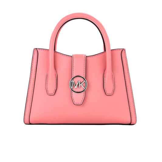 Bolso bandolera Gabby pequeño de piel sintética con cremallera superior en color rosa té