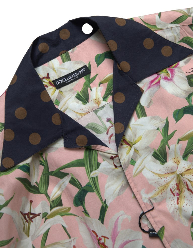 Camisa casual elegante de corte entallado en color rosa