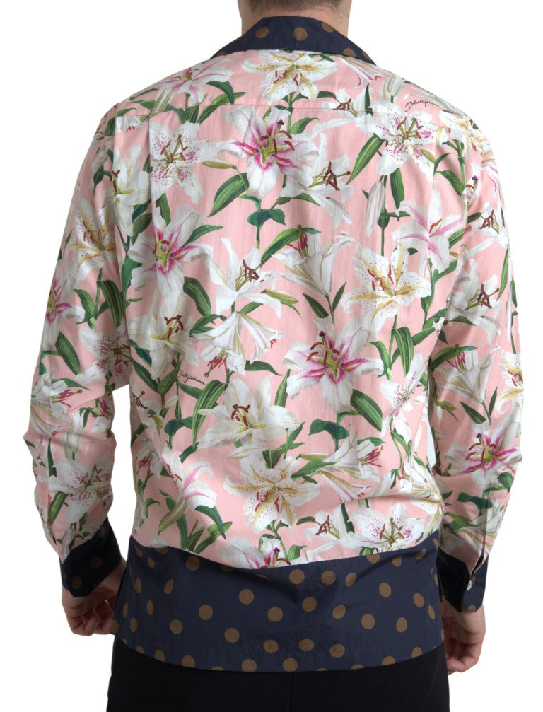 Camisa casual elegante de corte entallado en color rosa