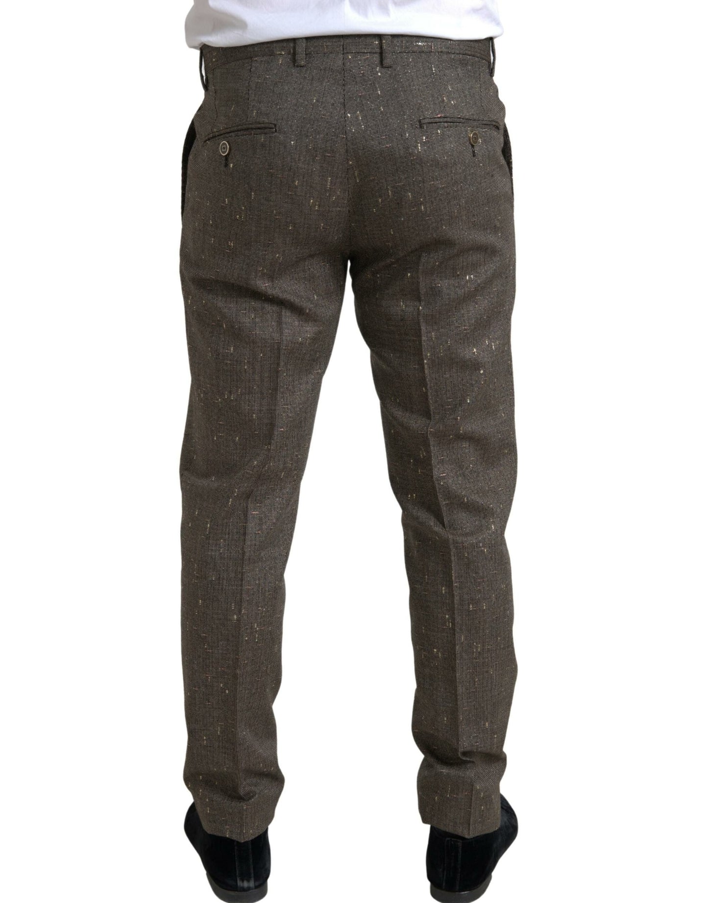 Pantalones chinos elegantes y ajustados de lana