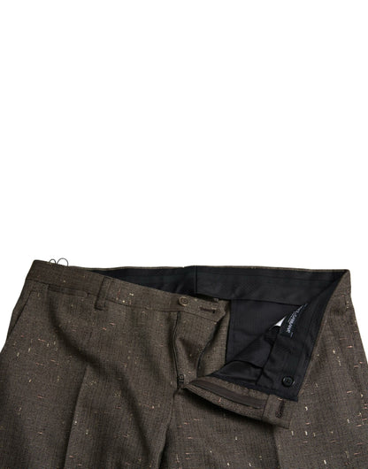 Pantalones chinos elegantes y ajustados de lana