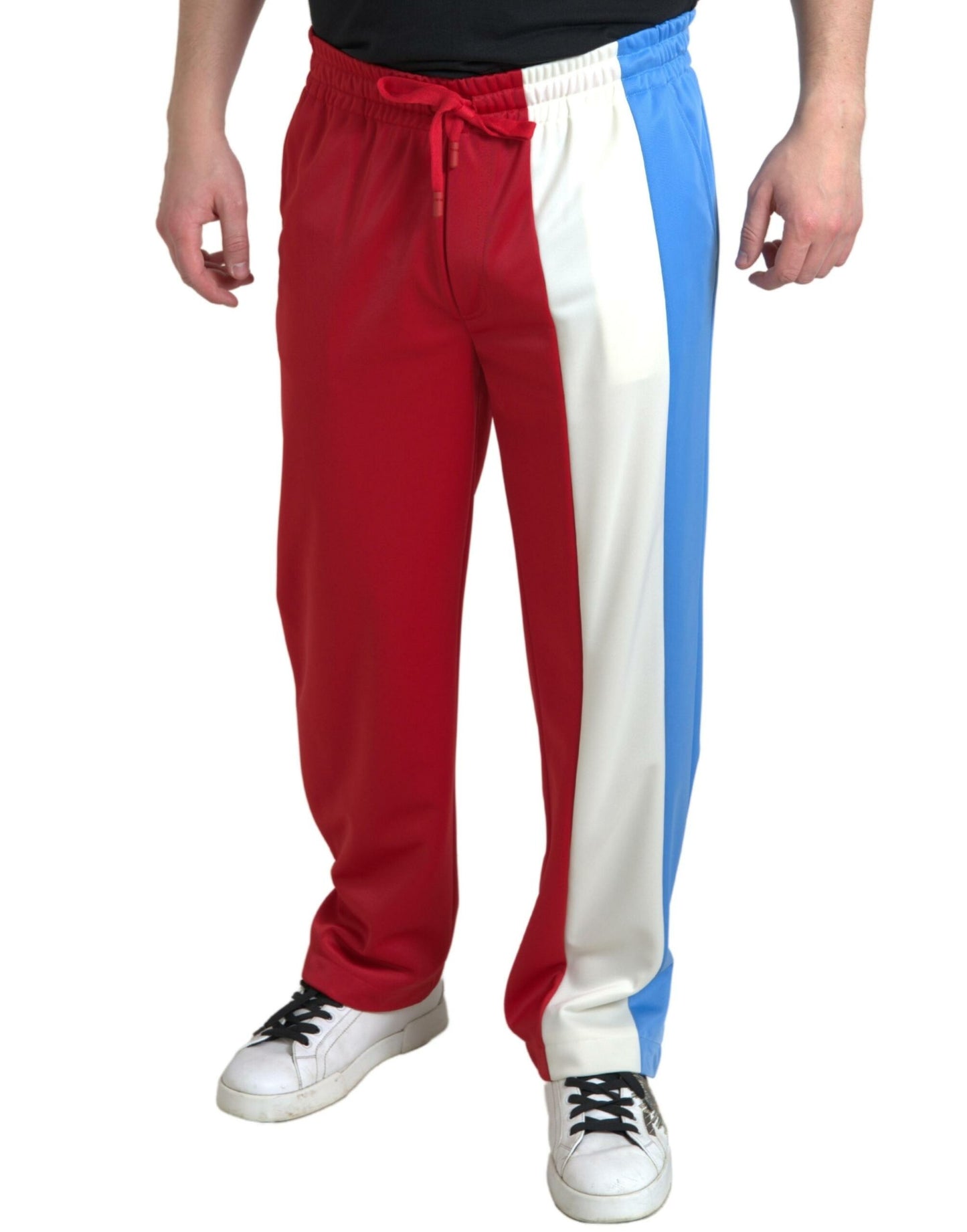 Pantalones deportivos elegantes con rayas y cordón