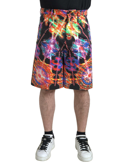 Bermudas con estampado multicolor