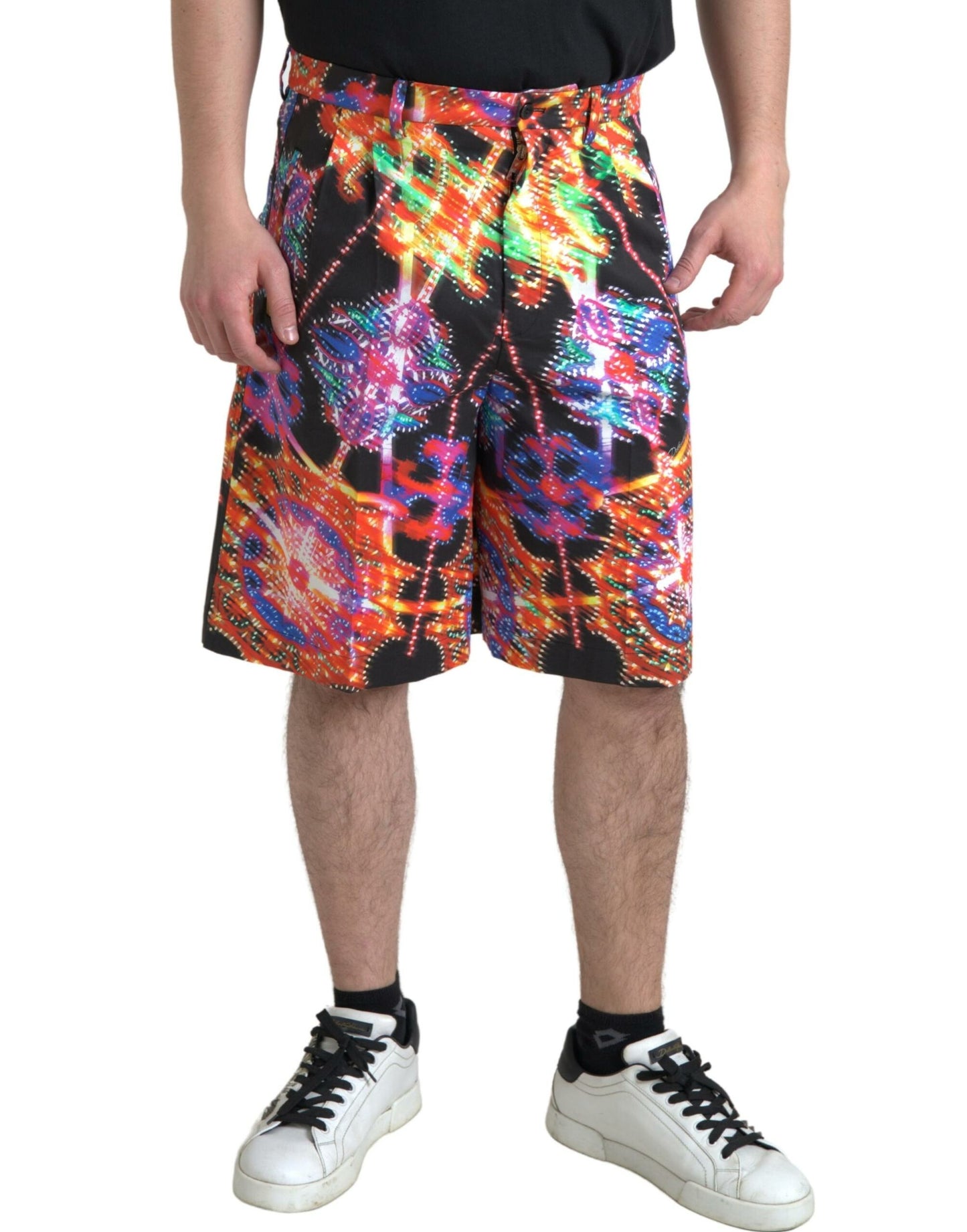Bermudas con estampado multicolor