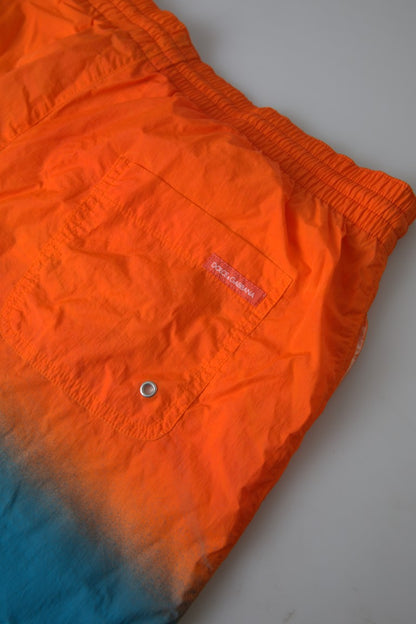 Bañador con efecto degradado en naranja vibrante