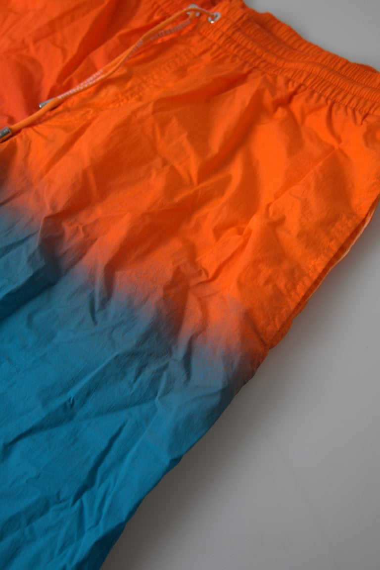 Bañador con efecto degradado en naranja vibrante