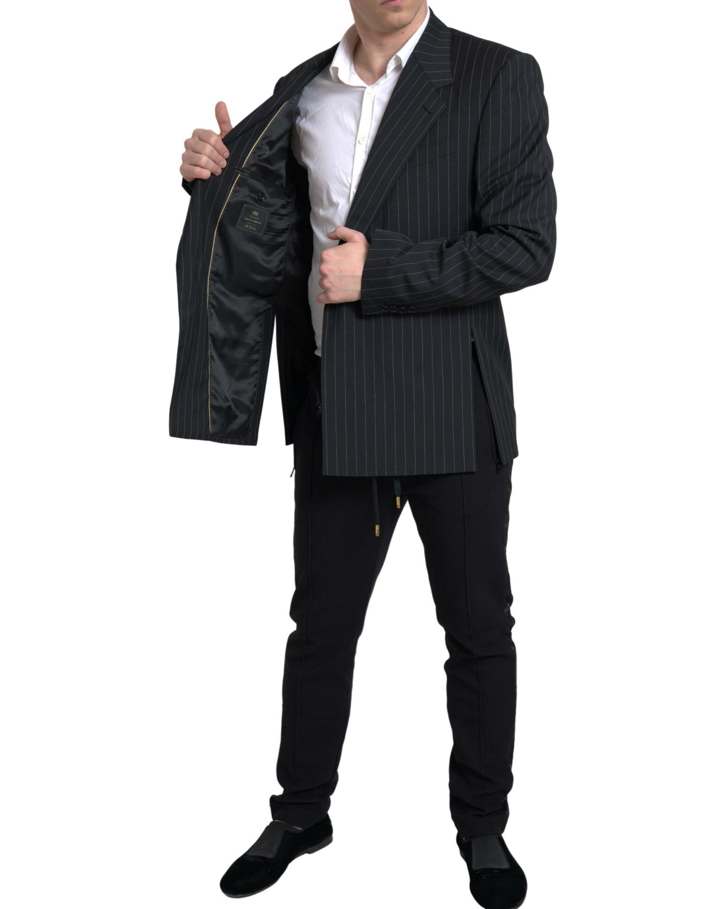 Blazer entallado de elegancia siciliana